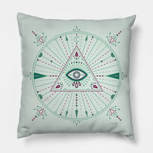 Evil Eye Mandala Pillow