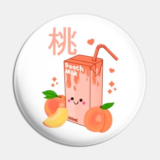 Kawaii Peach Milk Pin