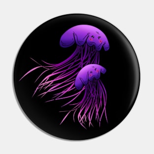 Purple jellyfish Pin