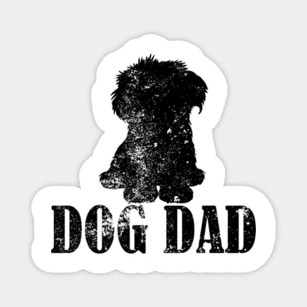 Maltese Dog Dad Magnet by AstridLdenOs