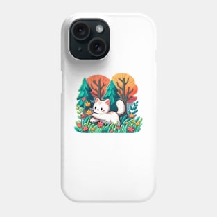 kitty in the woods Phone Case