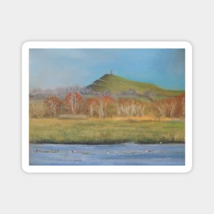 Glastonbury Tor In Autumn Magnet