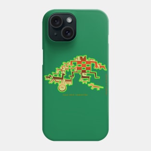 Man and camelids Phone Case