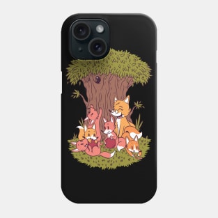 cute fox family awesome animal gift Phone Case