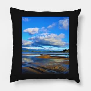 Aesthetic coast and sky Pillow