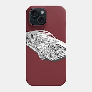 Corvair Late Model Cutaway Phone Case