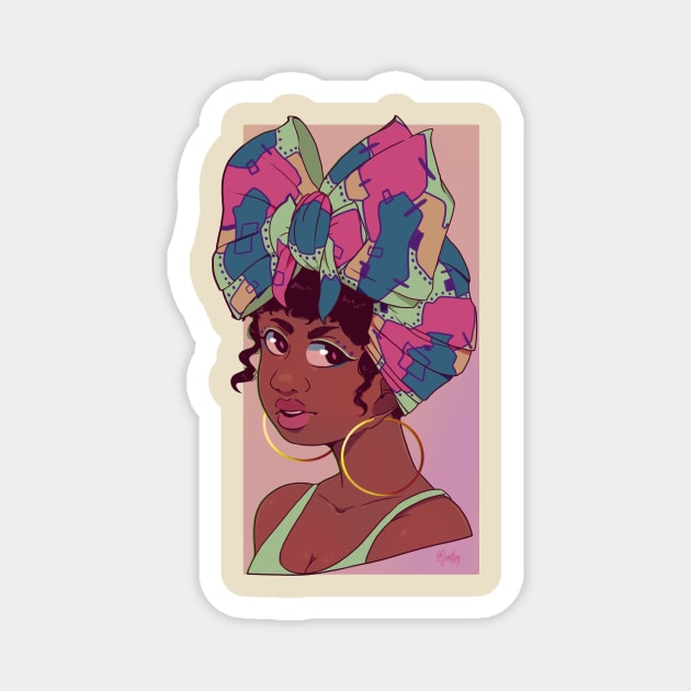 Headwrap Magnet by Simkray