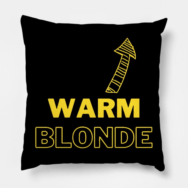 Warm Blonde Hairdresser Failure, Hair Dye Fail Pillow by EMMONOVI