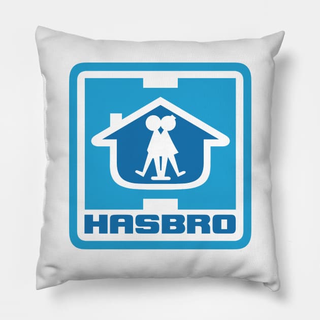 Hasbro Logo 1978 - 1993 Pillow by DCMiller01