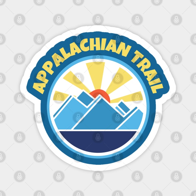 Appalachian Trail Abstract Mountains Magnet by Trent Tides