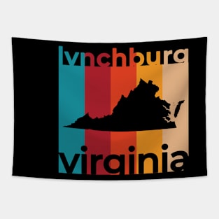 Lynchburg Virginia Retro Tapestry