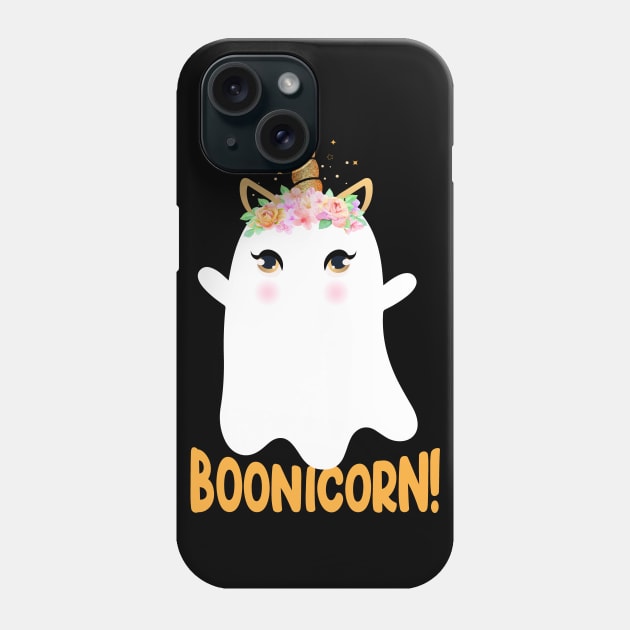 Boonicorn Unicorn Ghost Halloween Gift For unicorn Lover Phone Case by followthesoul