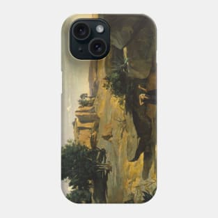 Hagar in the Wilderness by Jean-Baptiste-Camille Corot Phone Case