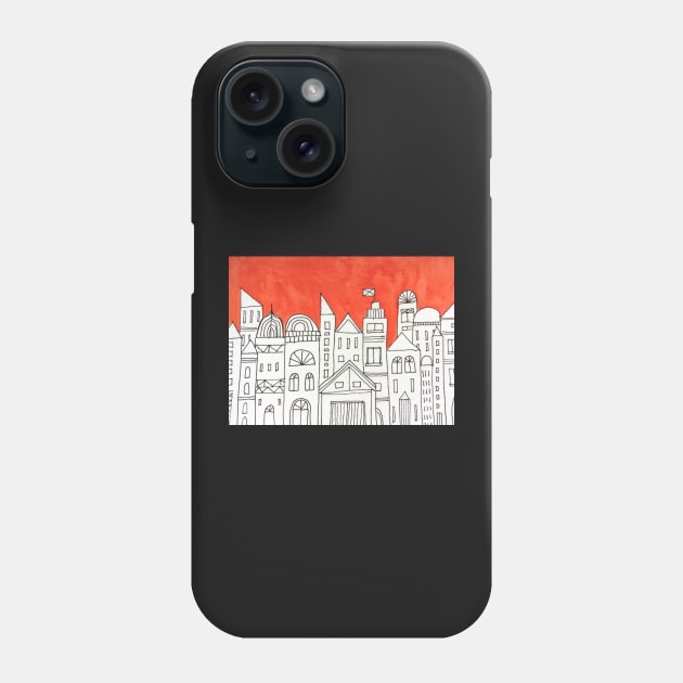 Imaginary cityscape Phone Case by MyCraftyNell