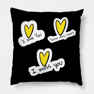 stickers love Pillow