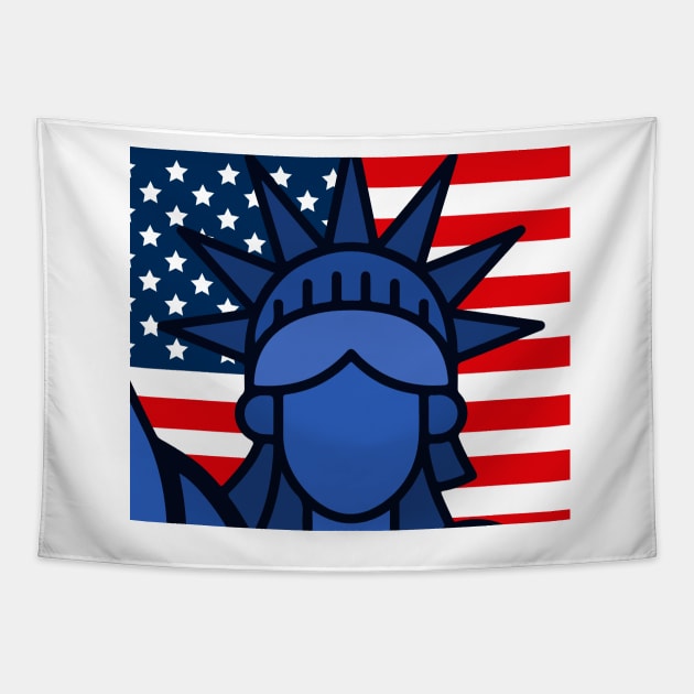 Statue Of Liberty Tapestry by timegraf