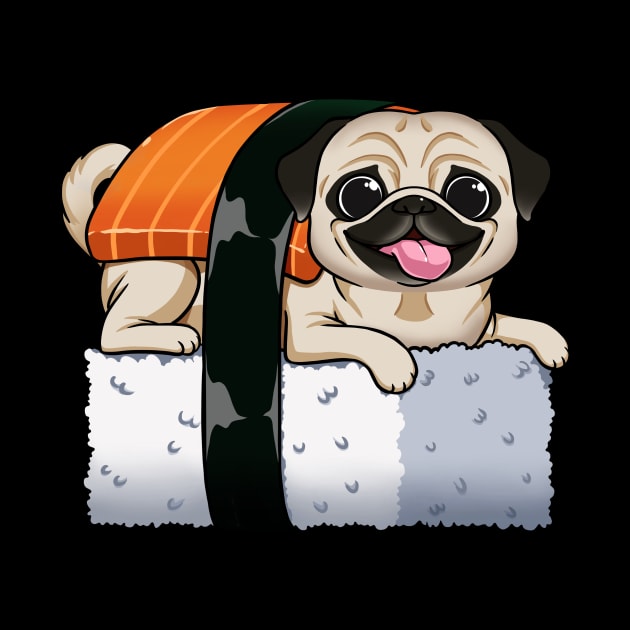 Pug-sushi Love: A Match Made in Deliciousness by Holymayo Tee