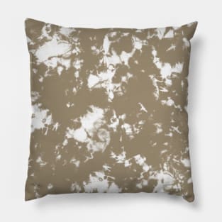 Brown mushroom Storm - Tie-Dye Shibori Texture Pillow