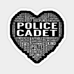 Police Cadet Heart Magnet