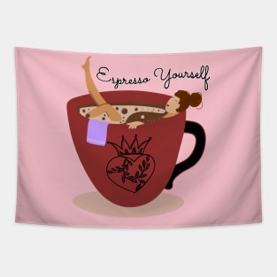 Espresso Yourself - coffee bath Tapestry