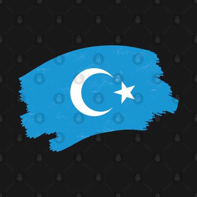 Free the Uyghurs - Save Uyghur Flag by barranshirts