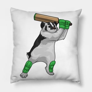 Honey badger Cricket Cricket bat Pillow