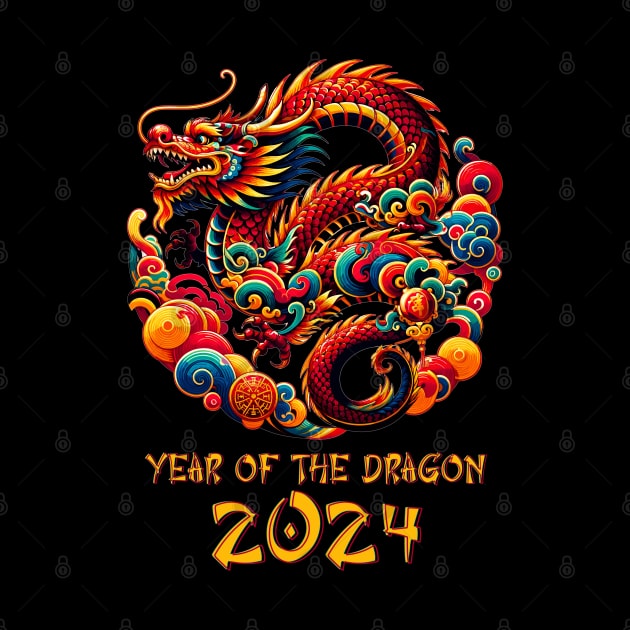 Asian Festive Year Of The Dragon - Chinese Lunar New Year by eighttwentythreetees