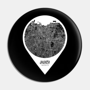 Jakarta, Indonesia City Map - Travel Pin Pin