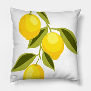 Yellow Lemons Pattern Pillow