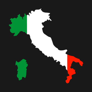 Italian Flag with map T-Shirt