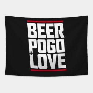 beer, pogo & love2 Tapestry