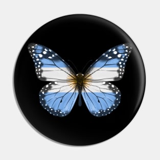 Argentinian Flag  Butterfly - Gift for Argentinian From Argentina Pin