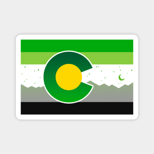 Colorado Flag Aro Aromantic Pride Magnet