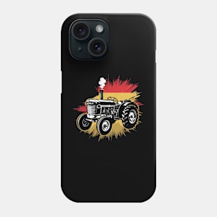 Alter deutscher Traktor für Landwirte und Traktorliebhaber Phone Case