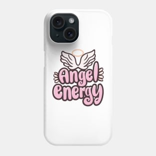 Angel Energy Girly Quote Y2K Aesthetic Kawaii Cute Japanese Phone Case