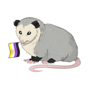 Non-Binary Pride Opossum T-Shirt