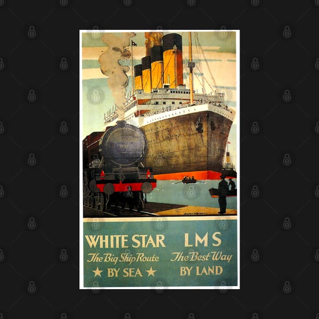 Vintage Travel - White Star by Culturio