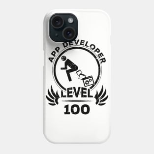 Level 100 App Developer Funny Programmer Gift Phone Case