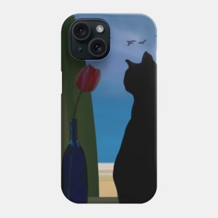 Window Cat Phone Case