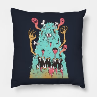 garbage monster Pillow