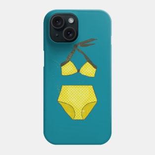 Yellow Polkadot Bikini Phone Case