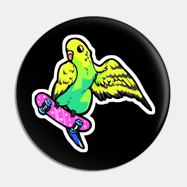 Rad Budgie Pin by arkay9