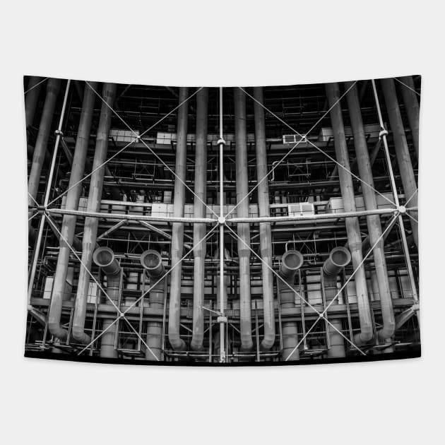 Pompidou Pipemania Paris Tapestry by CACreative