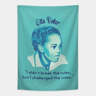 Ella Baker Portrait and Quote Tapestry