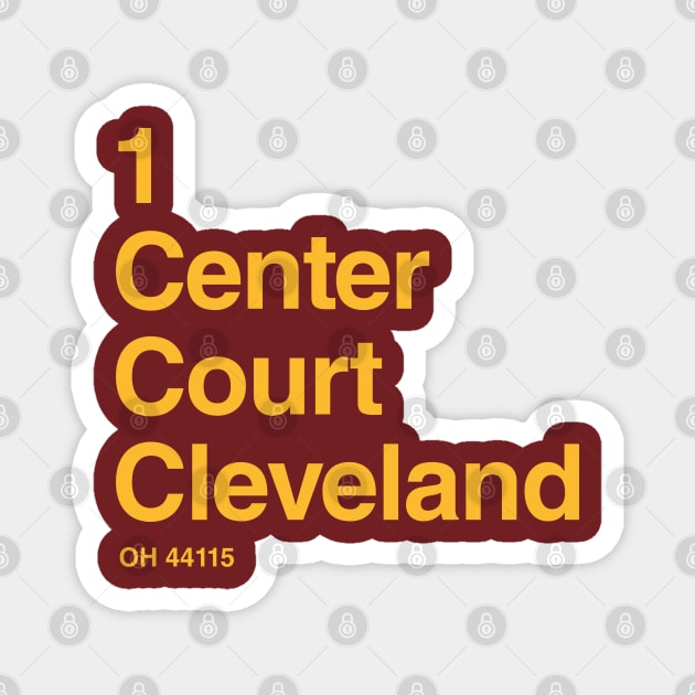 Cleveland Cavaliers Basketball Arena Magnet by Venue Pin