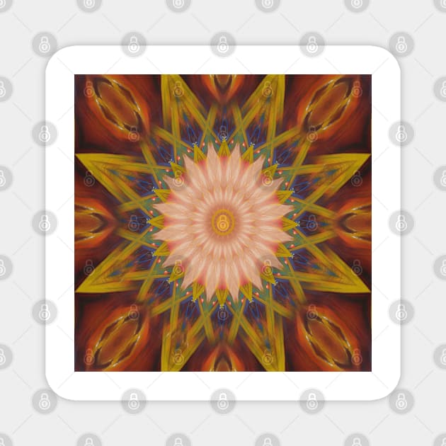 Mandalas Collection - How to color the island of a hummingbird (hope) Magnet by mandalaartdigital