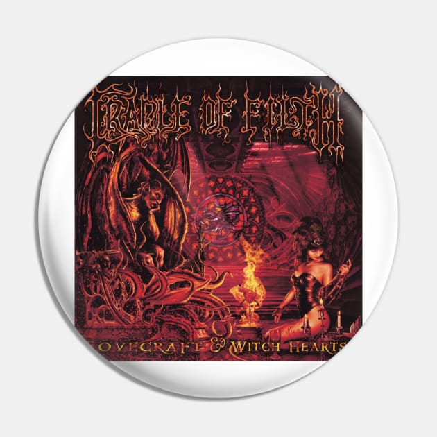 Cradle Of Filth Lovecraft Witch Hearts Album Cover Pin by Visionary Canvas