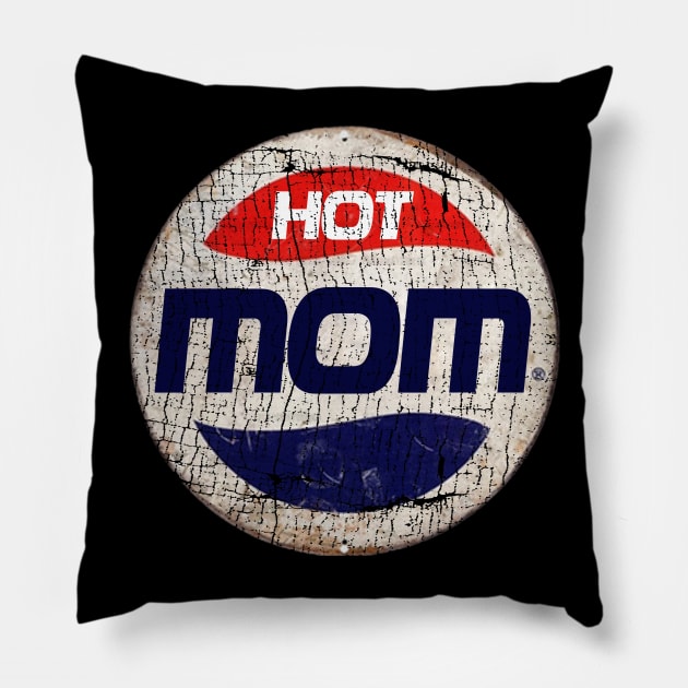 HOT MOM or PEPSI Pillow by IJKARTISTANSTYLE