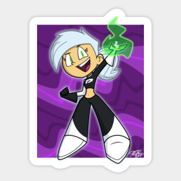 Dani Phantom Danny Phantom Sticker Teepublic Danny refuses to fight her. dani phantom