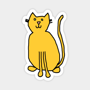 Yellow Cat Magnet